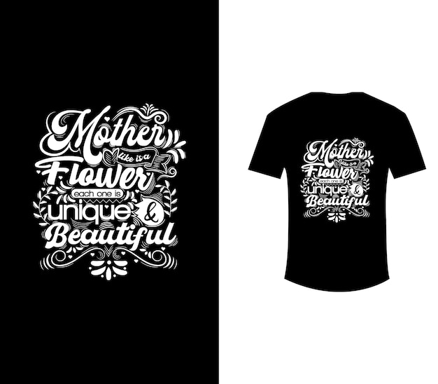 Diseño de camiseta de tipografía de cita de mamá