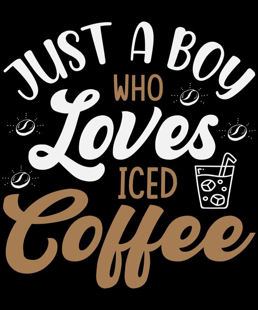 Diseño de camiseta de tipografía de citas de café con gráfico vectorial editable