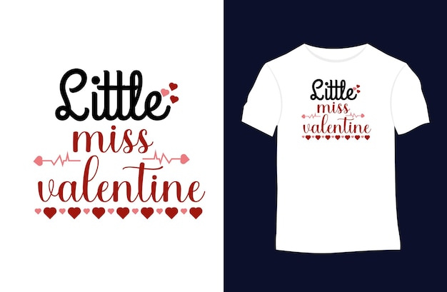 Diseño de camiseta de tipografía de citas de San Valentín o amor