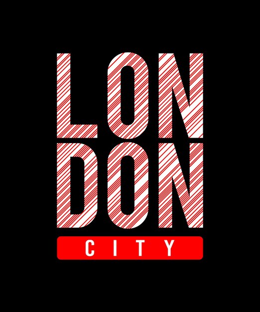 Vector diseño de camiseta de tipografía de ciudad de londres