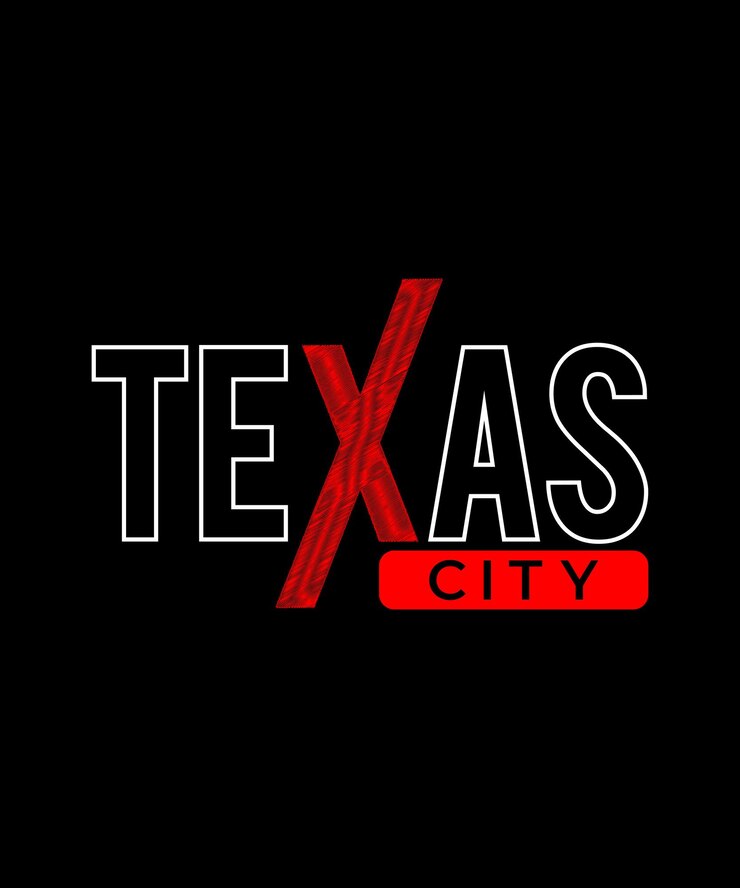 diseño de camiseta de tipografía de la ciudad de texas