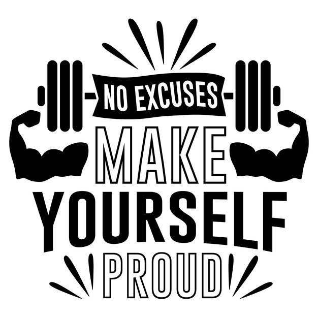 Diseño de camiseta de tipografía de entrenamiento.