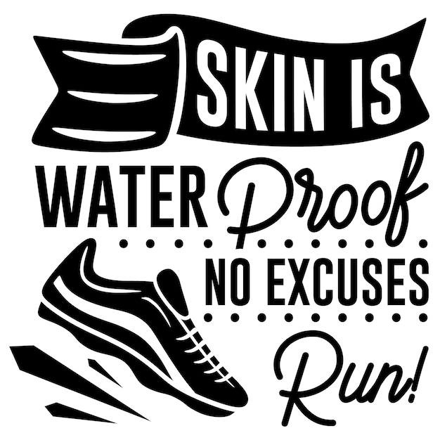 Diseño de camiseta de tipografía de entrenamiento.