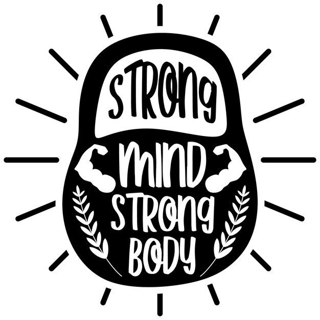 Diseño de camiseta de tipografía de entrenamiento.