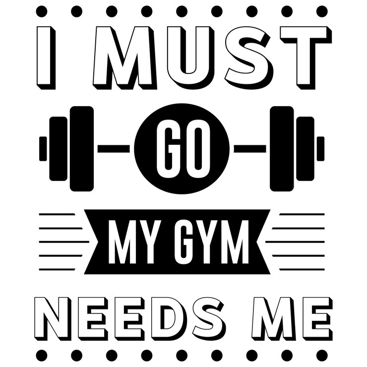 Diseño de camiseta de tipografía de entrenamiento.