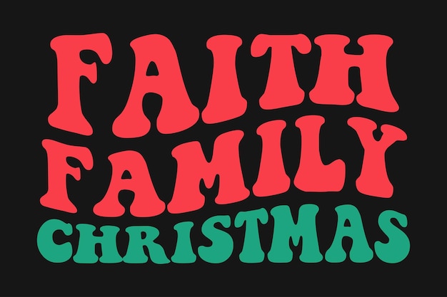 Diseño de camiseta de tipografía de feliz Navidad