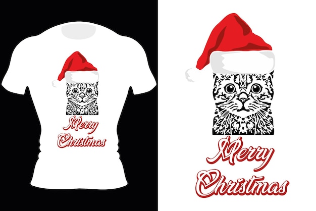 Vector diseño de camiseta de tipografía de feliz navidad