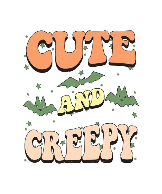Diseño de camiseta de tipografía de Halloween de estilo maravilloso, diseño de camiseta de tipografía vintage, camiseta maravillosa