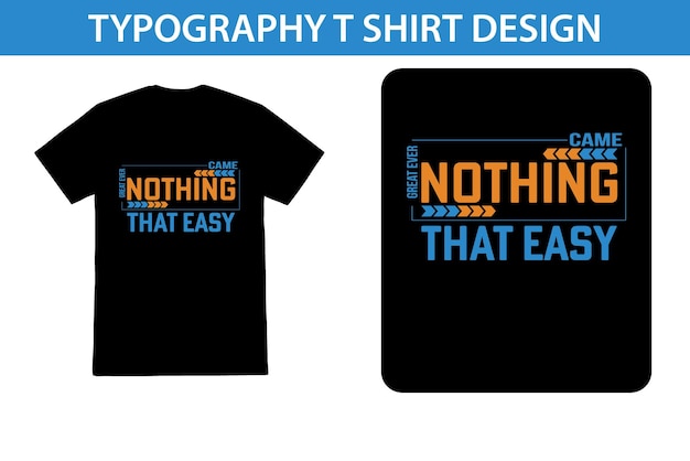 Diseño de camiseta de tipografía con ilustración de vector de letras motivacionales