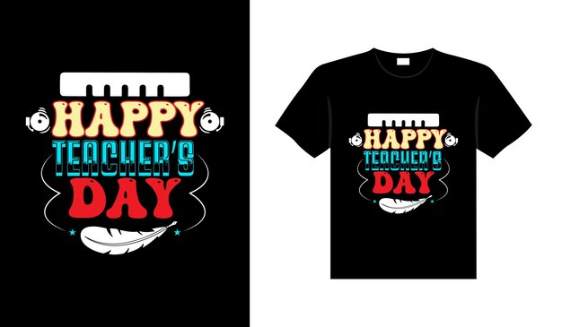 Diseño de camiseta de tipografía de letras coloridas vintage de maestro