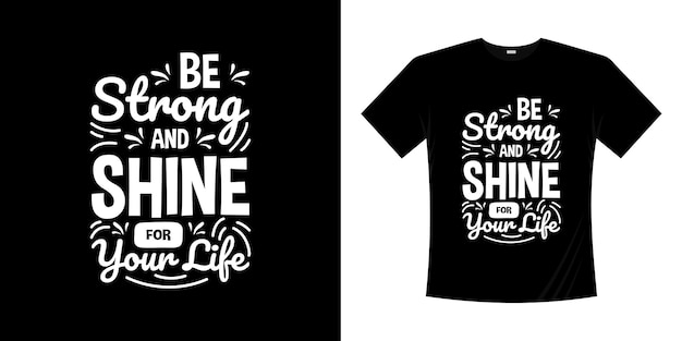 Diseño de camiseta de tipografía de letras motivacionales Letras estilo escrito a mano