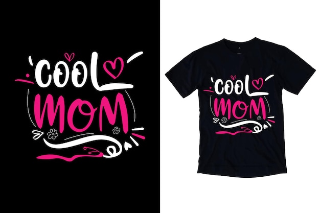 Diseño de camiseta de tipografía de mamá genial