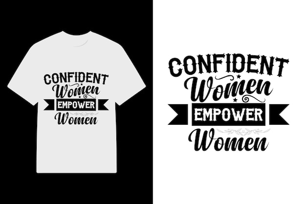 Diseño de camiseta de tipografía de mujer con vector