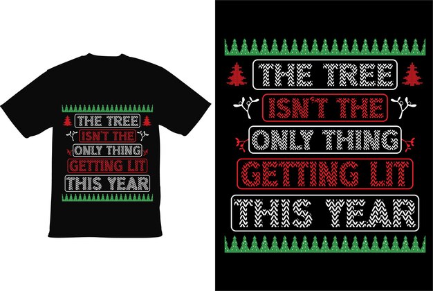 Diseño de camiseta de tipografía navideña, diseño de camiseta navideña, camiseta de feliz Navidad