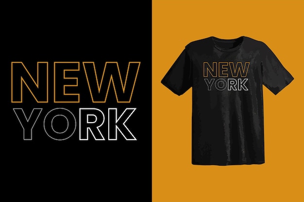 Diseño de camiseta de tipografía de nueva york para listo para imprimir