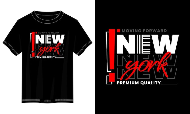 Diseño de camiseta de tipografía de nyc o new york city