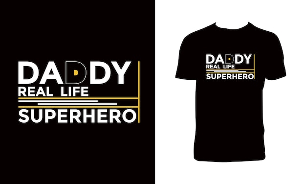 Diseño de camiseta de tipografía de papá