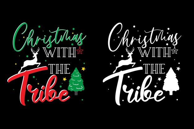 Diseño de camiseta de tipografía de Printmerry ChristmasDiseño de letras de diseño de tipografía de Navidad
