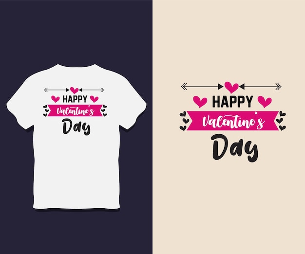 Diseño de camiseta de tipografía de San Valentín con Vector