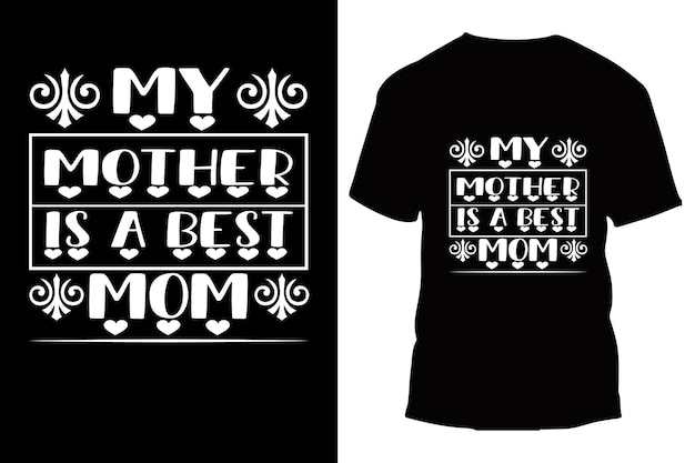 diseño de camiseta de tipografía única de madre