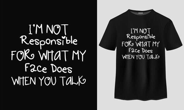 Diseño de camiseta tipografía Vector Gratis