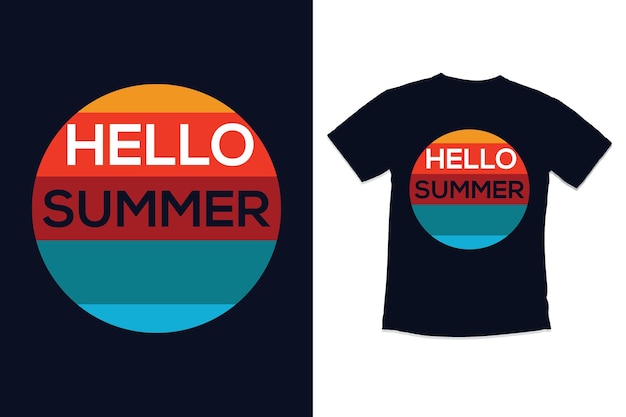 Diseño de camiseta de tipografía de verano con citas modernas diseño de camisetta de día de verano de tipografía