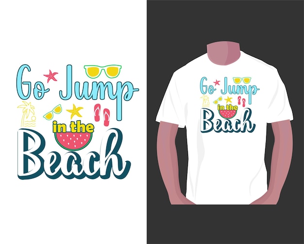 Vector diseño de camiseta de tipografía de verano.