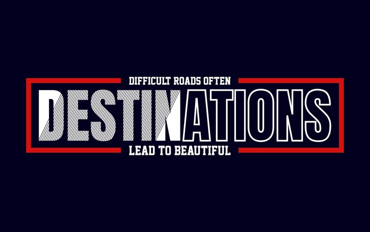 Diseño de camiseta tipografía.