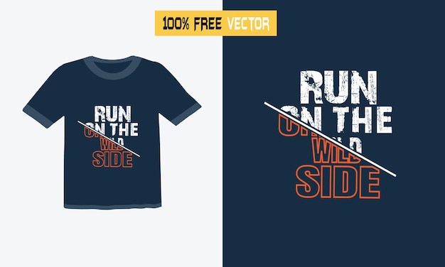 Diseño de camiseta tipografía.