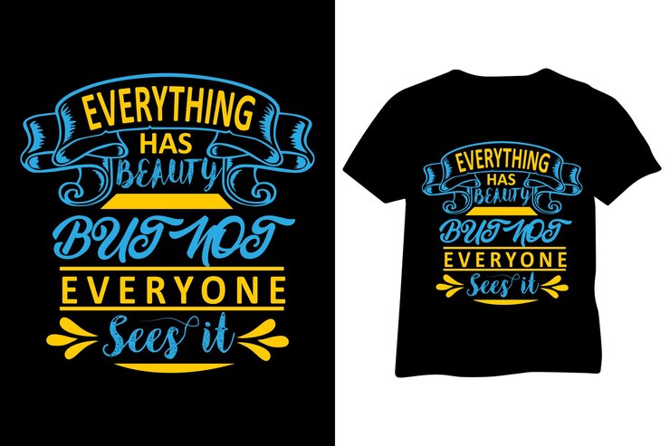 Diseño de camiseta de tipografía