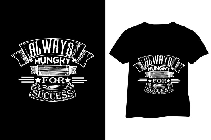 Diseño de camiseta de tipografía