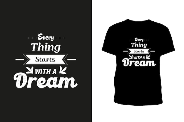 Diseño de camiseta tipografía