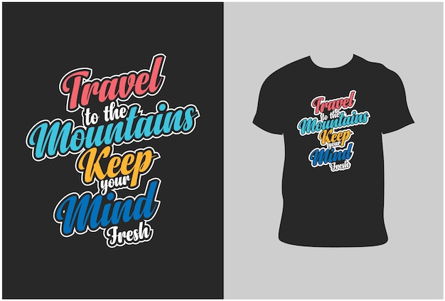 diseño de camiseta de tipografía