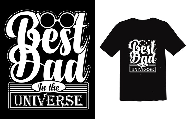 Diseño de camiseta tipográfica del día del padre vector Diseño de camiseta de papá de moda
