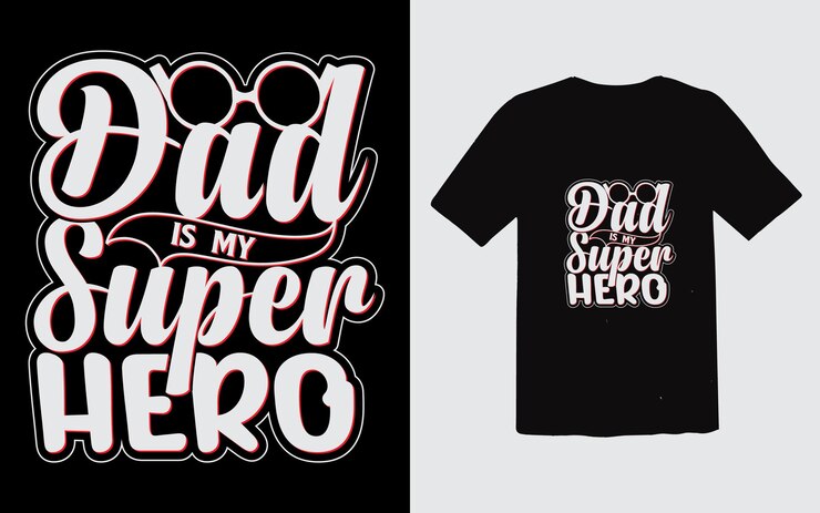 Diseño de camiseta tipográfica del día del padre vector Diseño de camiseta de papá de moda