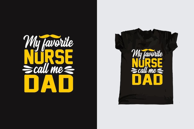 Diseño de camiseta tipográfica del día del padre.