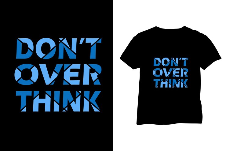 Diseño de camiseta tipográfica minimalista