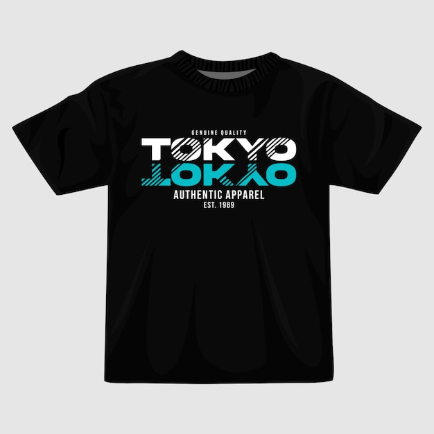 Diseño de camiseta de Tokio