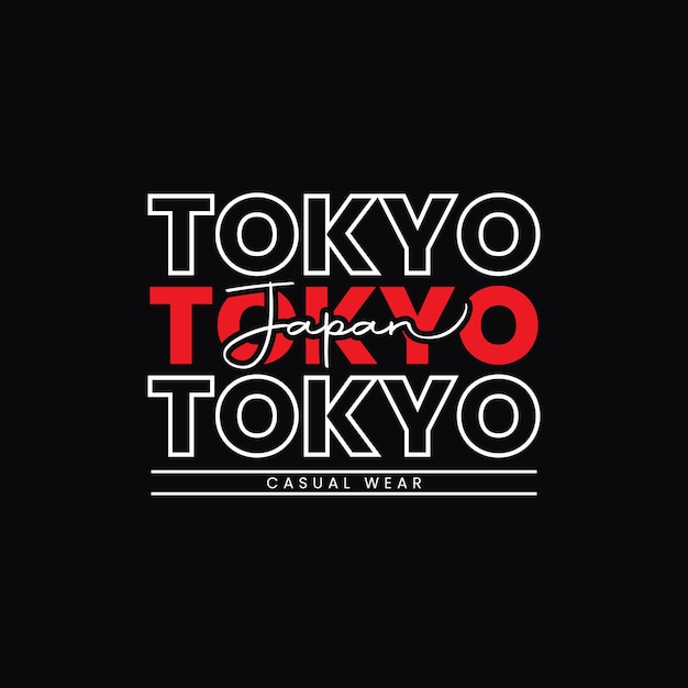 Diseño de camiseta de Tokio