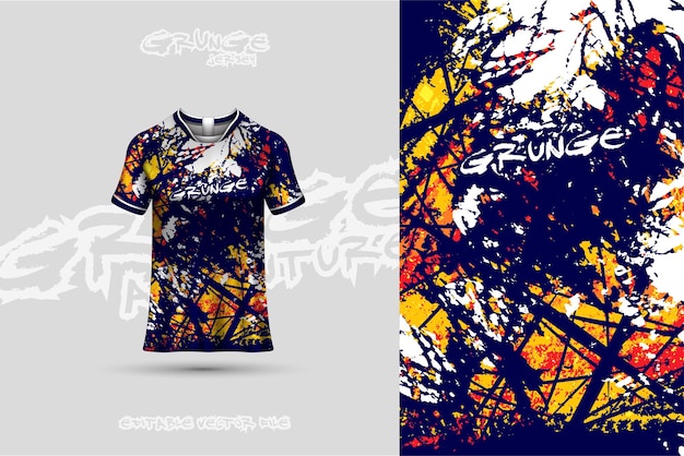 diseño de camiseta con trazos de pintura abstractos