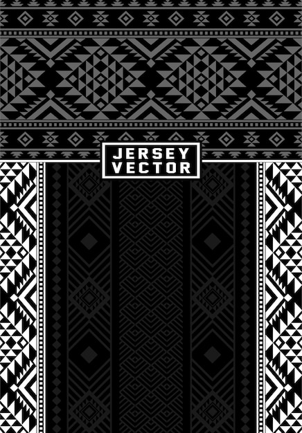 Diseño de camiseta tribal con motivos geométricos y aztecas