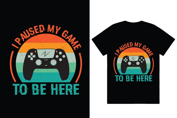 Vector diseño de camiseta único impresionante de juego