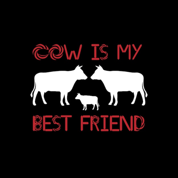 Diseño de camiseta de vaca