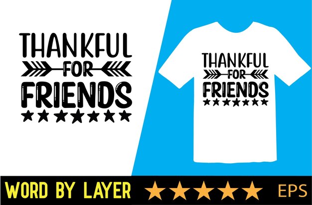 Diseño de camiseta de vector de acción de gracias