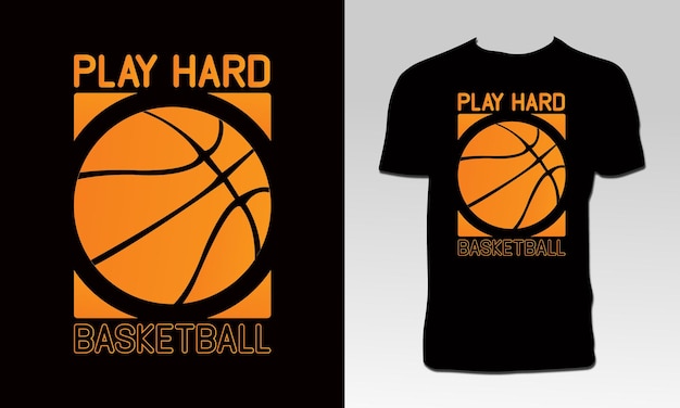 Diseño de camiseta de vector de baloncesto