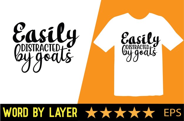 Diseño de camiseta de vector de cabra
