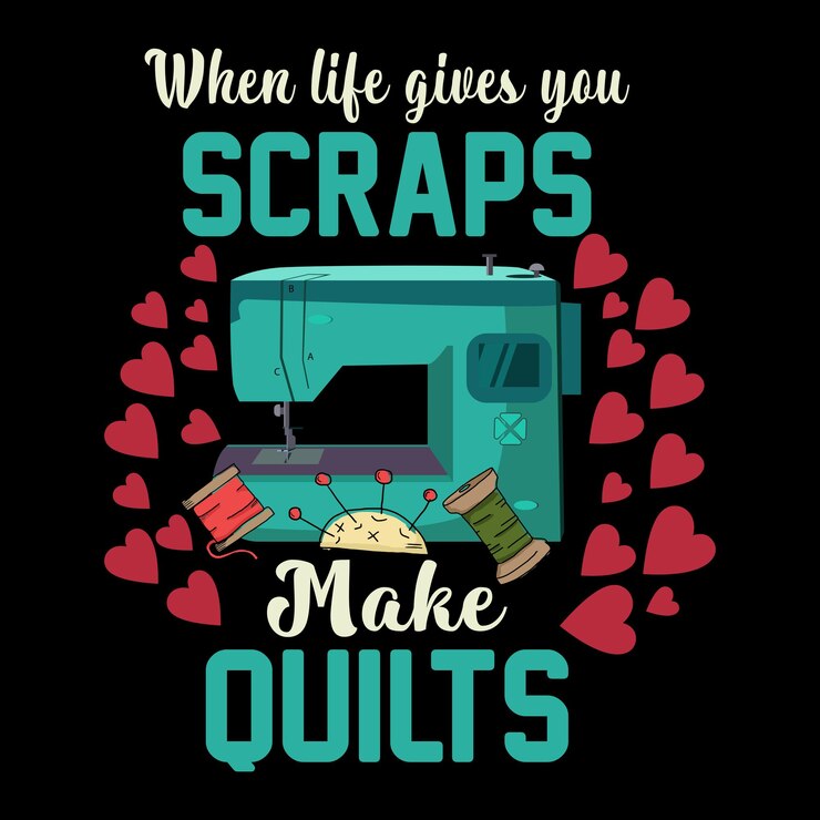 Diseño de camiseta de vector creativo de tipografía de edredón para pod