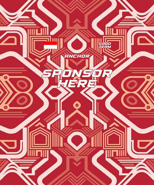 Diseño de camiseta Vector Fútbol Futsal Patrón Abstracto Diseño deportivo Fondo