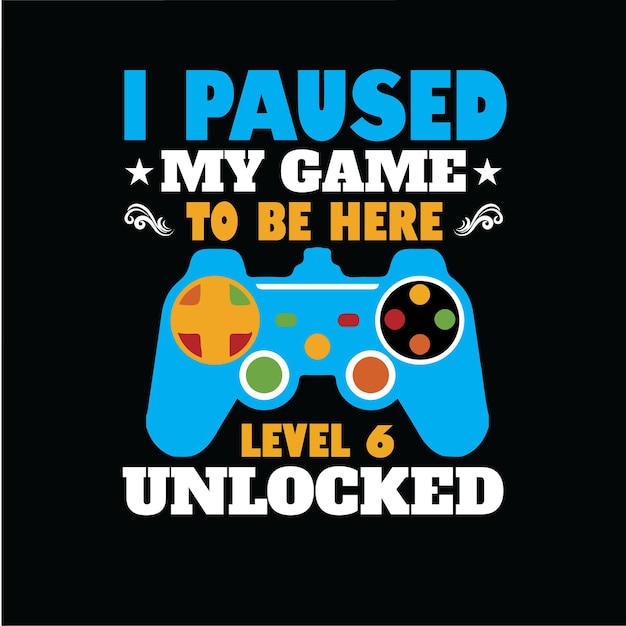 Diseño de camiseta de vector de juego