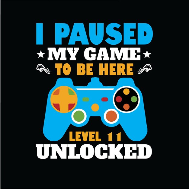 Diseño de camiseta de vector de juego